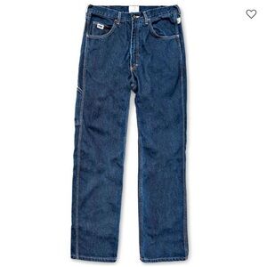 NWT Tyndale FRMC Flame Resistant Carpenter Work Pants Jeans 34 x 33 Dark Wash